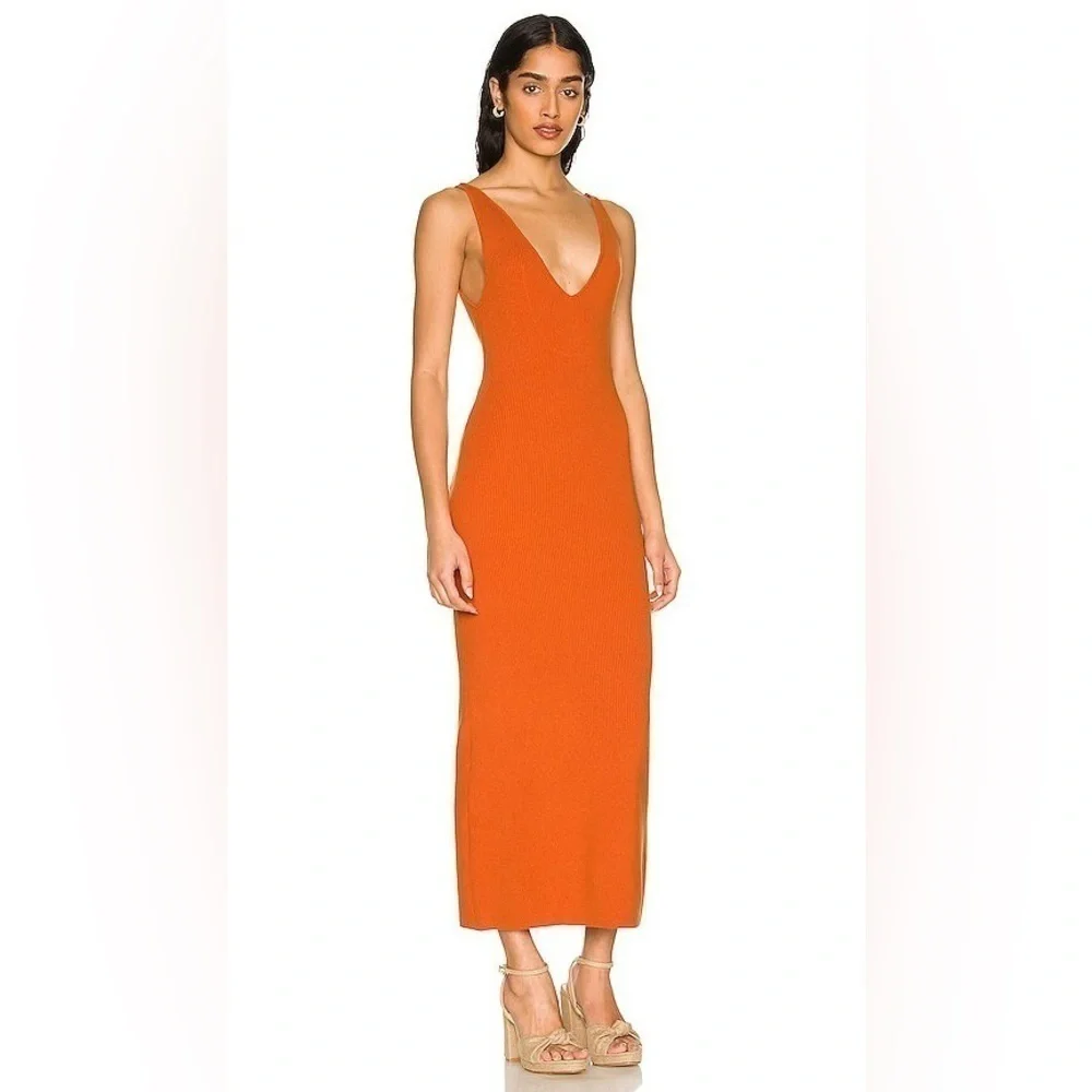 Free People Danielle Sweater Midi Ribbed Dress - Picture 2 of 13